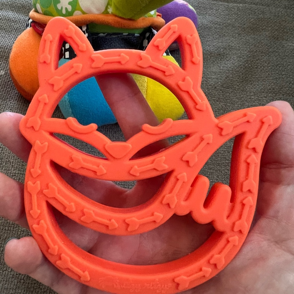 Turtle Rattle Toy and Fox Teether - Picture 2 of 7